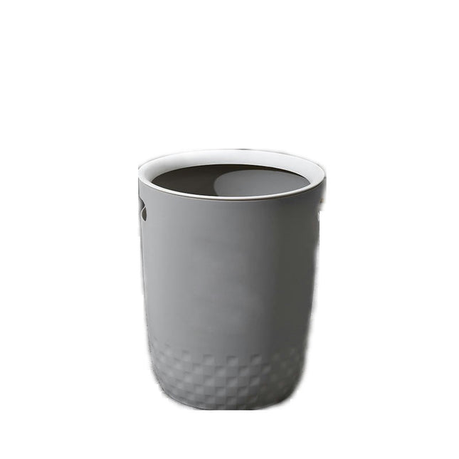 Office Bedroom Living Room Household Lidless Paper Basket with Hole Storage Ring Wastebasket