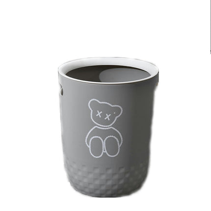 Office Bedroom Living Room Household Lidless Paper Basket with Hole Storage Ring Wastebasket