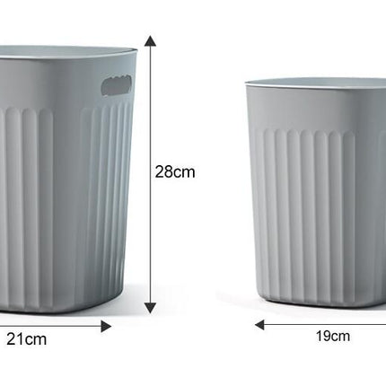 Plastic Small Trash Can, , Narrow Garbage Bin with Handles for Bathroom Laundry Home Office