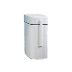 White/Press open lid/14L/With toilet brush