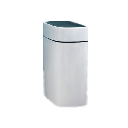Pop Top Trash Can Plastic Trash Can with Lid Bathroom Kitchen Bedroom Office Oval Split Trash Can