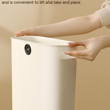 Plastic Waste Paper Bin Basket 8L/12L Waste Rubbish Trash Can Round Kitchen Bathroom Bedroom Office Garbage Dustbin