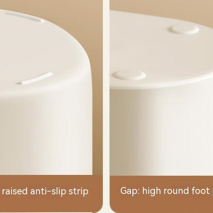 Plastic Waste Paper Bin Basket 8L/12L Waste Rubbish Trash Can Round Kitchen Bathroom Bedroom Office Garbage Dustbin