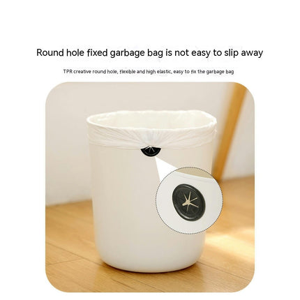 Plastic Waste Paper Bin Basket 8L/12L Waste Rubbish Trash Can Round Kitchen Bathroom Bedroom Office Garbage Dustbin
