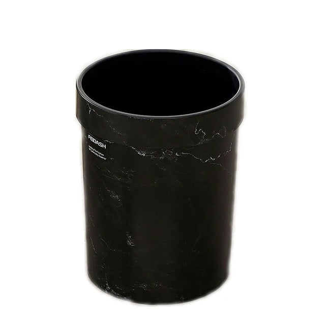 Marbled Plastic Trash Can - Large Spacious Trash Can - For Kitchen Bedroom Living Room Bathroom