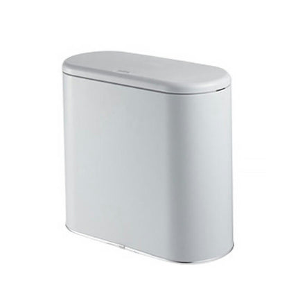 Rectangular Plastic Trash Can Wastebasket with Press Type Lid, for Bedroom Kitchen Craft Room Office