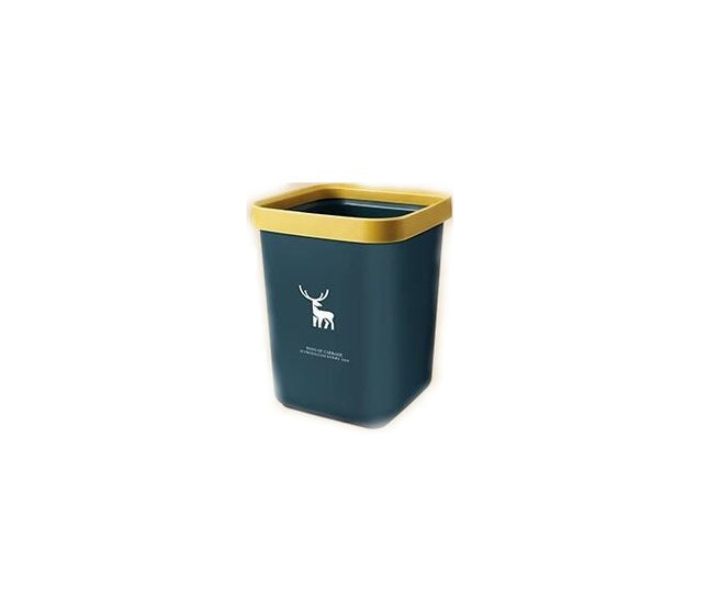 Plastic trash can without lid, Trashcan Container Waste Bin for Bathroom Bedroom Kitchen Office Laundry Room