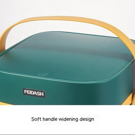 Kitchen Food Waste Bin with Lid and Portable Compost Bin, Odorless Food Scraps Container