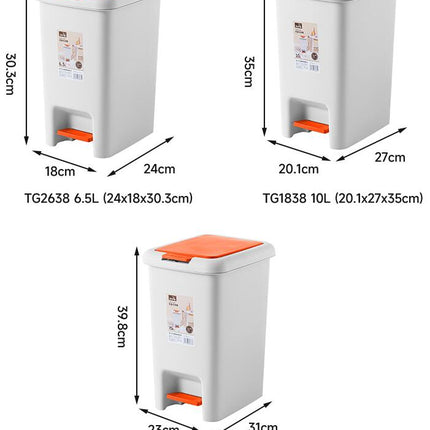 Kitchen trash cans,Bath Trash Can with Soft-Close Foot Pedal - Indoor Trash Can, Bathroom trash cans