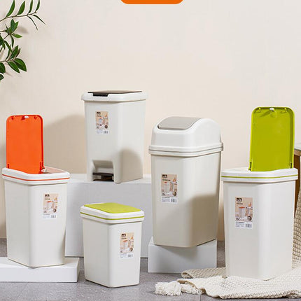 Kitchen trash cans,Bath Trash Can with Soft-Close Foot Pedal - Indoor Trash Can, Bathroom trash cans
