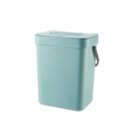 Kitchen Compost Bin, Hanging Trash Can with Lid for  Cabinet Door, Under Sink, Waste basket in bathroom