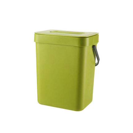 Kitchen Compost Bin, Hanging Trash Can with Lid for  Cabinet Door, Under Sink, Waste basket in bathroom