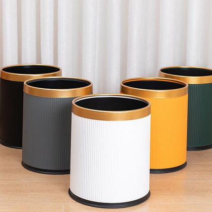 Small Plastic Trash Can Without Lid, Waste Paper Basket Recycling Bin Suitable for Bathroom Office Bedroom Kitchen