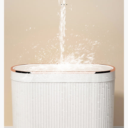Bathroom Trash Can Clip Seam with Lid Toilet Household Light Luxury Sealed Living Room Bedroom Bathroom Trash Can