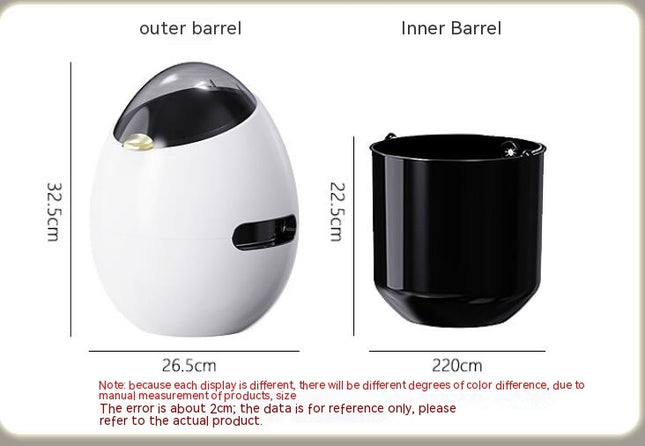 Egg Shaped Trash Can Home Living Room Simple Bedroom Creative Storage Bins