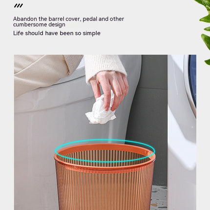 Bathroom Toilet Kitchen Living Room Commercial Paper Basket Cylinder Transparent Storage Bucket