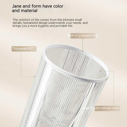 Bathroom Toilet Kitchen Living Room Commercial Paper Basket Cylinder Transparent Storage Bucket