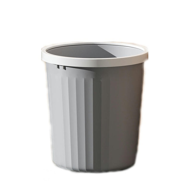 Household Plastic Trash Can, Creative Waste Paper Basket, Storage Bin for Office, Home and High Class Hotel