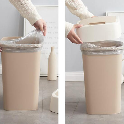Premium Wastebasket Square Flip Kitchen Living Room Bathroom Wastebasket 25 Liters