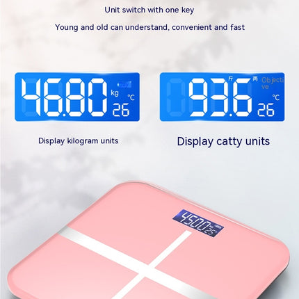 Digital Bathroom Body Weight Scale, High Precision Smart Digital Bathroom Scale for Body