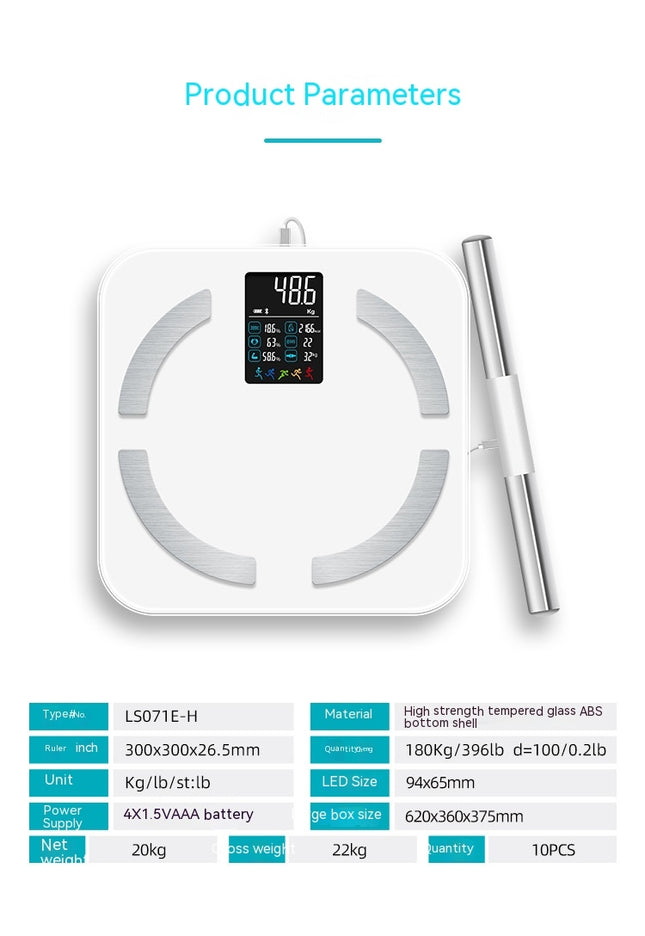 Electronic Scale Body Fat Scale Weighing Scale for Body Weight Bathroom Scale Digital, Precision Smart Scale