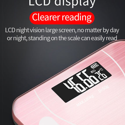 Scale Digital Bathroom Body Weight Scale, Body Fat Smart BMI Scale, Body Composition Scale