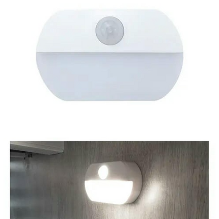 Human Body Induction LED Night Light Battery Powered Motion Sensor Night Lamp for Kitchen Cabinet Storage Wardrobe Stair Hallway