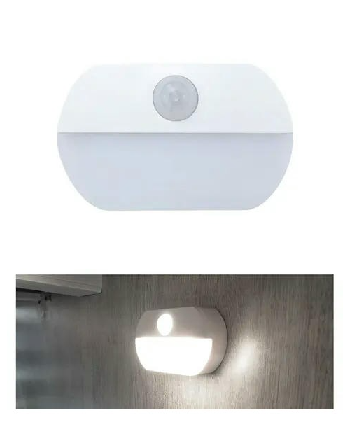 Human Body Induction LED Night Light Battery Powered Motion Sensor Night Lamp for Kitchen Cabinet Storage Wardrobe Stair Hallway
