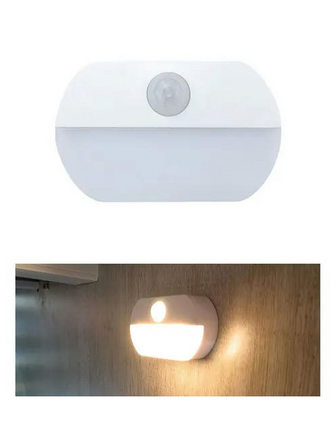 Human Body Induction LED Night Light Battery Powered Motion Sensor Night Lamp for Kitchen Cabinet Storage Wardrobe Stair Hallway