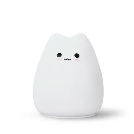 Mini Popular Cat Baby Night Lamp 7-color Pat Touch Color-changing Eye Protection Bedroom Bedside Night Light Gift Children