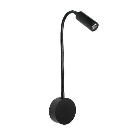 Bronze 3W LED Reading Light Black White Silver Gooseneck Wall Lamp for Bed Headboard Desk 4000K Bedside Switch LED Night Lamp