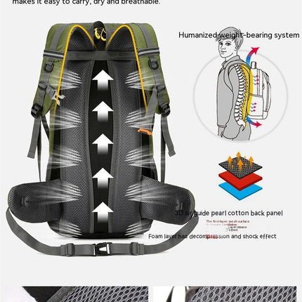 Outdoor Sports Backpack Large Capacity Mountaineering Bag Hiking Camping Bag Travel Backpack