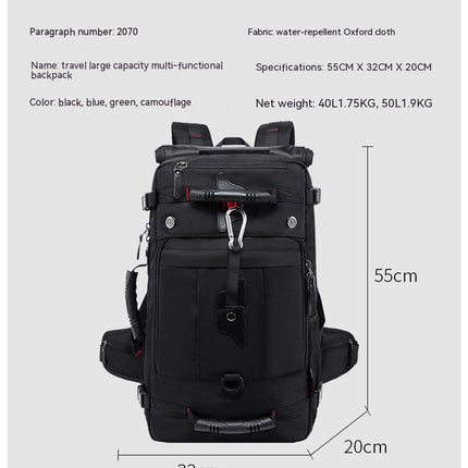 Backpack Oxford Cloth Travel Bag for Men Outdoor Backpack Large Capacity Mountaineering Bag