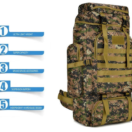 Hiking Camping Backpack Climbing Backpack for Outdoor,Water Resistant Backpack for Men Women