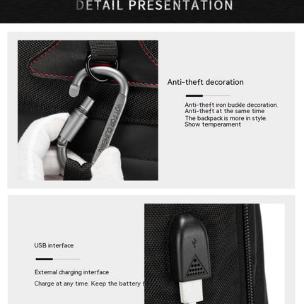 Large Capacity Travel Backpack Mountaineering Bag Waterproof Backpack with USB Charging Port