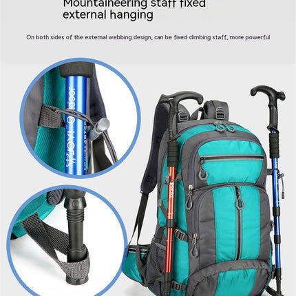 Outdoor Mountaineering Bag, Waterproof Large Capacity Travel Backpack, Camping Backpack
