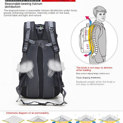 Outdoor Backpack Backpack For Men  And Women Hiking Sports Travel Mountaineering Bag