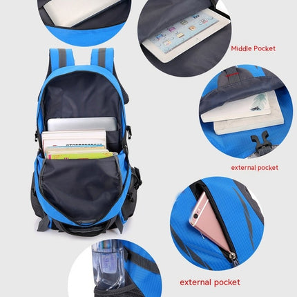 Outdoor Hiking Mountaineering Bag Lightweight Waterproof Travel Daypack for Men and Women