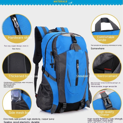 Outdoor Hiking Mountaineering Bag Lightweight Waterproof Travel Daypack for Men and Women