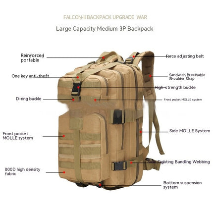 Military Tactical Backpack Waterproof Assault Daypack Travel Rucksack for Camping Hunting