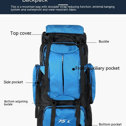 Camping Hiking Backpack for Men Mountaineering Backpack,Large Capacity Travel Sports Backpack