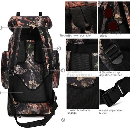 Large Capacity Outdoor Sports Mountaineering Bag For Men And Women Camping Backpack