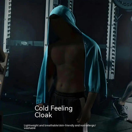Cooling Hoodie Towel for Men, Cooling Towels for Neck and Face, Cooling Neck Wraps for Sport Workout Cycling Cold Towel
