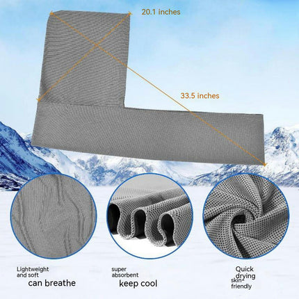 Hooded Pullover Towel Beach Camping Gym Quick Dry Sports Cool Towel Headband