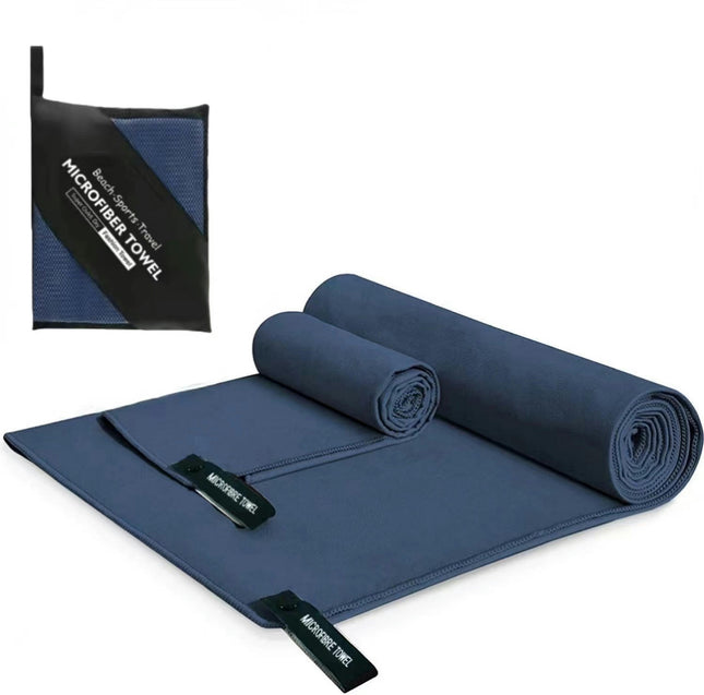 Microfiber Travel Towel Fast-drying, lightweight, super-absorbent Sports Towel for Gym Hiking Pool Bath Yoga 2