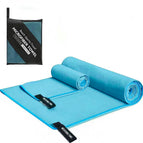 Light blue zippered bag