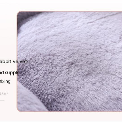 Flower Shape Plush Cat Bed, 2 in1 Versatile Round Pet Mat, Small Cat Dog Bed,Antiskid Bottom