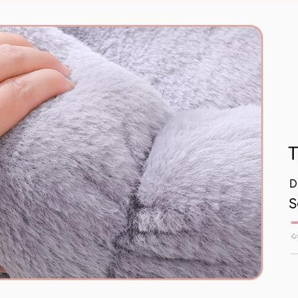 Flower Shape Plush Cat Bed, 2 in1 Versatile Round Pet Mat, Small Cat Dog Bed,Antiskid Bottom