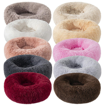 Cat Bed, Fluffy Cat Beds for Indoor Cats, Donut Kitten Beds for Indoor Cats, Donut Small Cat Beds 3