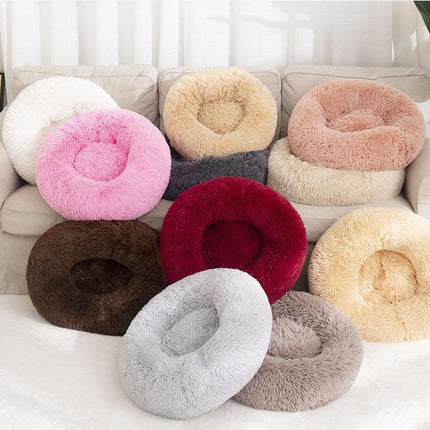 Cat Bed, Fluffy Cat Beds for Indoor Cats, Donut Kitten Beds for Indoor Cats, Donut Small Cat Beds 2